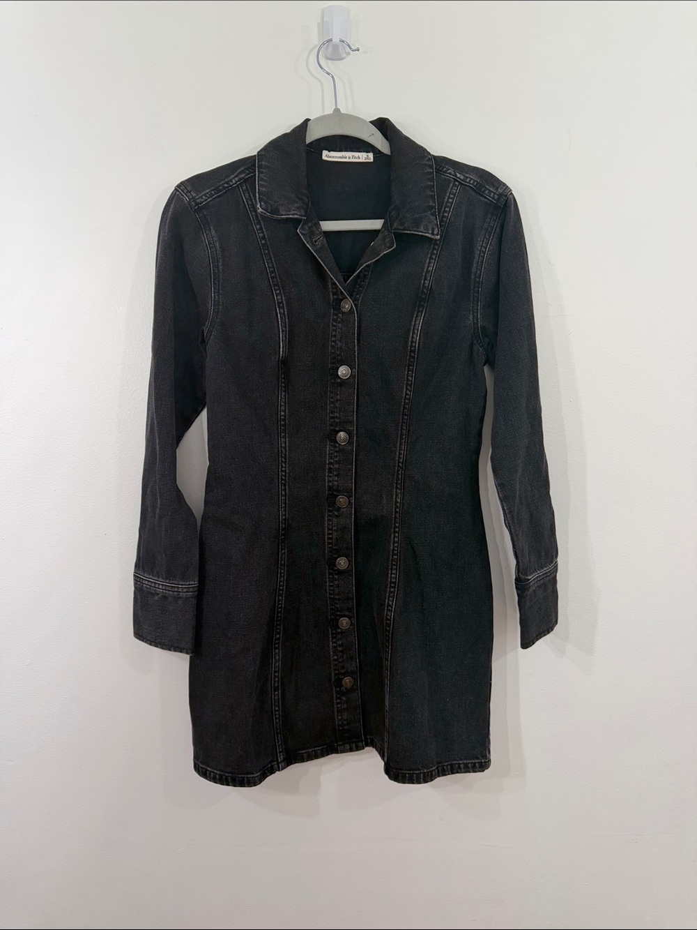 Abercrombie & Fitch Denim Long Sleeve Dress